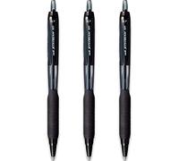 Uni-Ball Jetstream SXN-101-7N Lot de 3 stylos roller rétractables Pointe 0,7 mm Encre noire