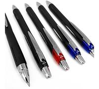 Uni-Ball - Jetstream SXN-210 - Stylo-bille rétractable 1,0 mm - Lot de 5 [2 Noir, 2 Bleu, 1 Rouge]