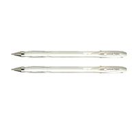 Uni-Ball Lot De 2 Rollers Encre Gel Signo Um120ac Pte Moy. 0,7mm Blanc