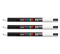 uni-ball Lot de 3 Feutres Peinture Marqueurs à Pointe Calibrée PX89789000 Posca -181701