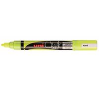 UNI-BALL Lot de 3 Marqueurs craie Pte conique moyenne CHALK Marker PWE5M 1,8-2,5mm Jaune Fluo