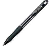 UNI-BALL Lot de 3 Stylos bille Laknock SN100/10 rétractable grip pointe moyenne 1mm Noir