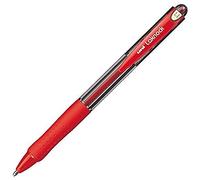 UNI-BALL Lot de 3 Stylos bille Laknock SN100/14 Rétract. Grip Pte Large 1,4mm Rouge