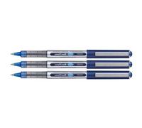 Uni-Ball Lot De 3 Stylos Roller Encre Liquide Recy ye Ub150e Pointe Fine Bleu