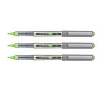 Uni-Ball Lot De 3 Stylos Roller Encre Liquide Recyclé Ub157e Pointe Moyenne Vert Clair
