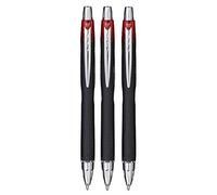 Uni Ball Lot de 3 stylos roller Jetstream rétractables, rouge, SXN-210