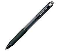 Stylo bille Uni Ball Laknock rétractable pointe 1,4 mm - noir