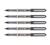 Uni-Ball Lot De 5 Stylos Roller Encre Liquide Recy ye Broad Ub150/10e Pointe Large Noir