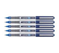 Uni-Ball Lot De 5 Stylos Roller Encre Liquide Recy ye Ub150e Pointe Fine Bleu