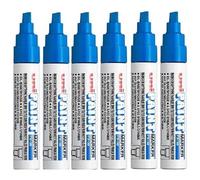 Uni-Ball Lot De 6 Marqueurs Paint Marker Px30 Pte Biseautée Large 4 - 8,5mm Bleu Foncé
