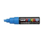 UNI-BALL Lot de 6 Marqueurs Pte large biseautée POSCA PC8K 8mm Bleu Clair