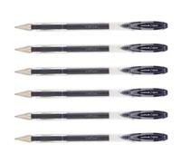 Uni-Ball Lot De 6 Rollers Encre Gel Signo Um120 Pointe Moyenne 0,7mm Noir