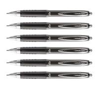 uni-ball Lot de 6 Stylos Roller Encre Gel SIGNO 207 UMN207E Moyen Noir