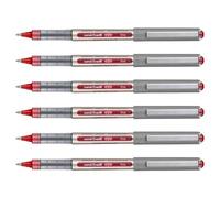 Uni-Ball Lot De 6 Stylos Roller Eye Fine Ub157, Rouge