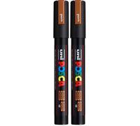 uni-ball marqueur gouache Posca (PC-5M), bronze (Lot de 2)