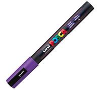 POSCA Marqueur peinture PC-3M Pointe conique fine Gouache inodore Toutes surfaces Violet