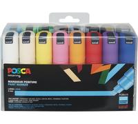 uni-ball Marqueur pigmentaire POSCA PC-8K, carton de 16, assorti