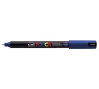 UNI-BALL Marqueur Pte calibrée extra-fine POSCA PC1MR 0,7mm Bleu Foncé