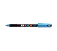 UNI-BALL Marqueur Pte calibrée extra-fine POSCA PC1MR 0,7mm Bleu Métal