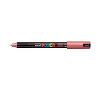 UNI-BALL Marqueur Pte calibrée extra-fine POSCA PC1MR 0,7mm Rouge Métal