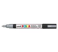 Posca Marqueur PC3M - Gouache inodore toutes surfaces, pointe fine conique, argent