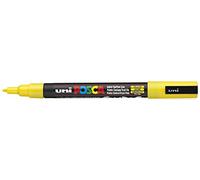 Mitsubishi Pencil Marqueur Posca PC3M - pointe fine 0,9 à 1,3 mm - jaune