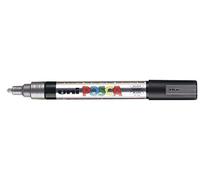 Marqueur posca pc5m gouache encre inodore toutes surfaces pointe moyenne conique couleur opaque couvrante argent