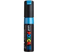 UNI-BALL Marqueur Pte large biseautée POSCA PC8K 8mm Bleu Métal