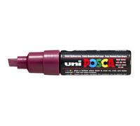 UNI-BALL Marqueur Pte large biseautée POSCA PC8K 8mm Lie de Vin
