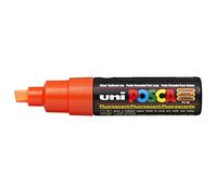 UNI-BALL Marqueur Pte large biseautée POSCA PC8K 8mm Orange Fluo