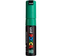 UNI-BALL Marqueur Pte large biseautée POSCA PC8K 8mm Vert Foncé | Marqueur à pointe biseautée de 8 mm pour presque toutes les surfaces