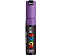 UNI-BALL Marqueur Pte large biseautée POSCA PC8K 8mm Violet | Marqueur à pointe biseautée de 8 mm pour presque toutes les surfaces