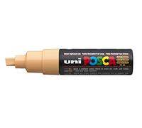 UNI-BALL Marqueurs Pte large biseautée POSCA PC8K 8mm Rose Saumon | Marqueur à pointe biseautée de 8 mm pour presque toutes les surfaces