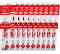 uni-ball mitsubishi crayon uni-ball One hako UMR38S.15 gel - Coffret de 10 - Rouge - Recharges pour stylos à bille