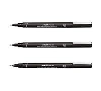 Uni-Ball PIN Drawing Pen Fineliner Ultra marqueur à pointe fine 0,7 mm Noir d'encre - [lot de 3]