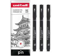 uni-ball PIN Fineliners | Stylos à pointe fine noire | Encre résistante à l'eau et à la décoloration | Idéal pour les croquis, le scrapbooking, les contours, l'art, le dessin technique | Dans une