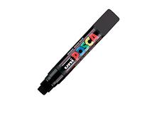 Uni-Ball Posca Extra Marqueur à bout ciselé Large - Noir (Lot de 5)