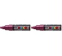 uni-ball Posca Marqueur à bout ciselé Large - Rouge Wine (Lot de 2)