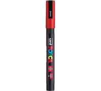 Marqueur Posca PC3M pointe fine de 0,9 à 1,3 mm - rouge