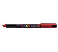 Uni-Ball Posca Marqueur Pointe ogive Ultra fine - Rouge (Lot de 12)