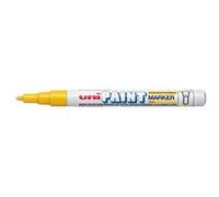 Uniball - Uni Paint Px21/J - Marqueur Peinture À Huile - Pointe Fine Ogive - Encre À Pigmentation Jaune - Lot De 12
