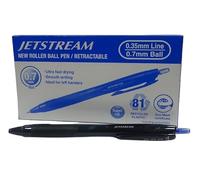 Uni-Ball Rollerball JetStream SXN-157E Bleu 0,7 mm Boîte de 12 unités