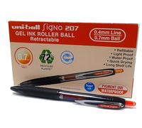 Uni-Ball Rollerball Signo UMN-207E Encre gel Rouge 0,7 mm Boîte de 12 unités