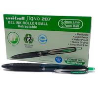 Uni-Ball Rollerball Signo UMN-207E Encre gel Vert 0,7 mm Boîte de 12 unités