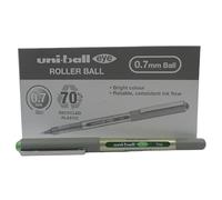 Uni-Ball Rollerball UB-157E Encre liquide Eye Fine Vert clair 0,7 mm Boîte de 12 unités
