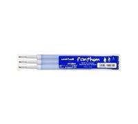UNI-BALL set de 3 mines de rechange pour stylo roller encre FANTHOM, Bleu
