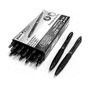 Uni-Ball Signo 307, lot de 12 stylos à bille fins rétractables et 2 gratuits, noirs, UMN-307