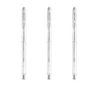 Uni-ball Signo Angelic UM-120AC Gel Ink Pen 0.7 mm, White Ink, 3 pens per Pack by Uni-ball