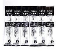Uni-Ball Signo Extra Fine Point Stylo à encre gel Recharges, Noir d'encre, 0,28 mm, lot de 6 (japan import) [Komainu-dou Emballage d'origine]