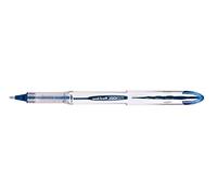 Uni-Ball UB200B-BLEU Stylo roller Pointe métal moyenne Bleu Lot de 12 | Technologie Airplane Safe, indélébile, débit d'encre régulier